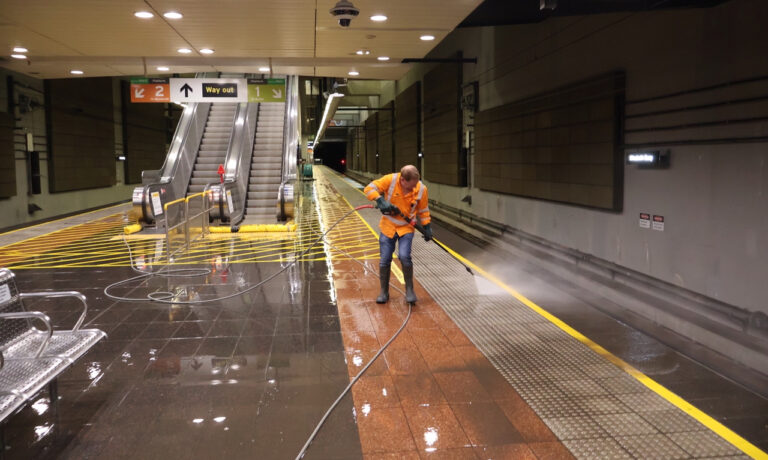 Train and Bus Station cleaning