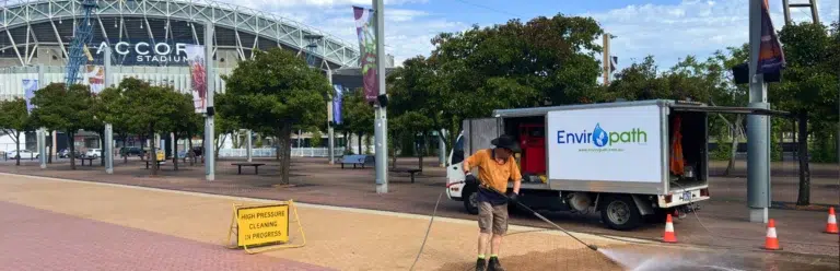 Sweeping Sydney Olympic Park