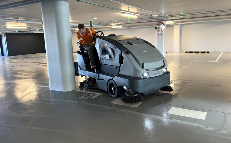 Carpark scrubbing