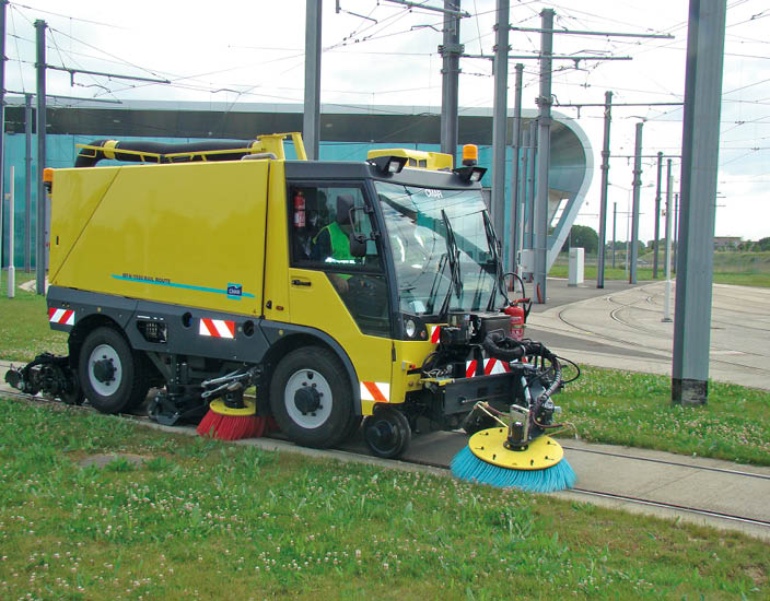 Light Rail Track Cleaning